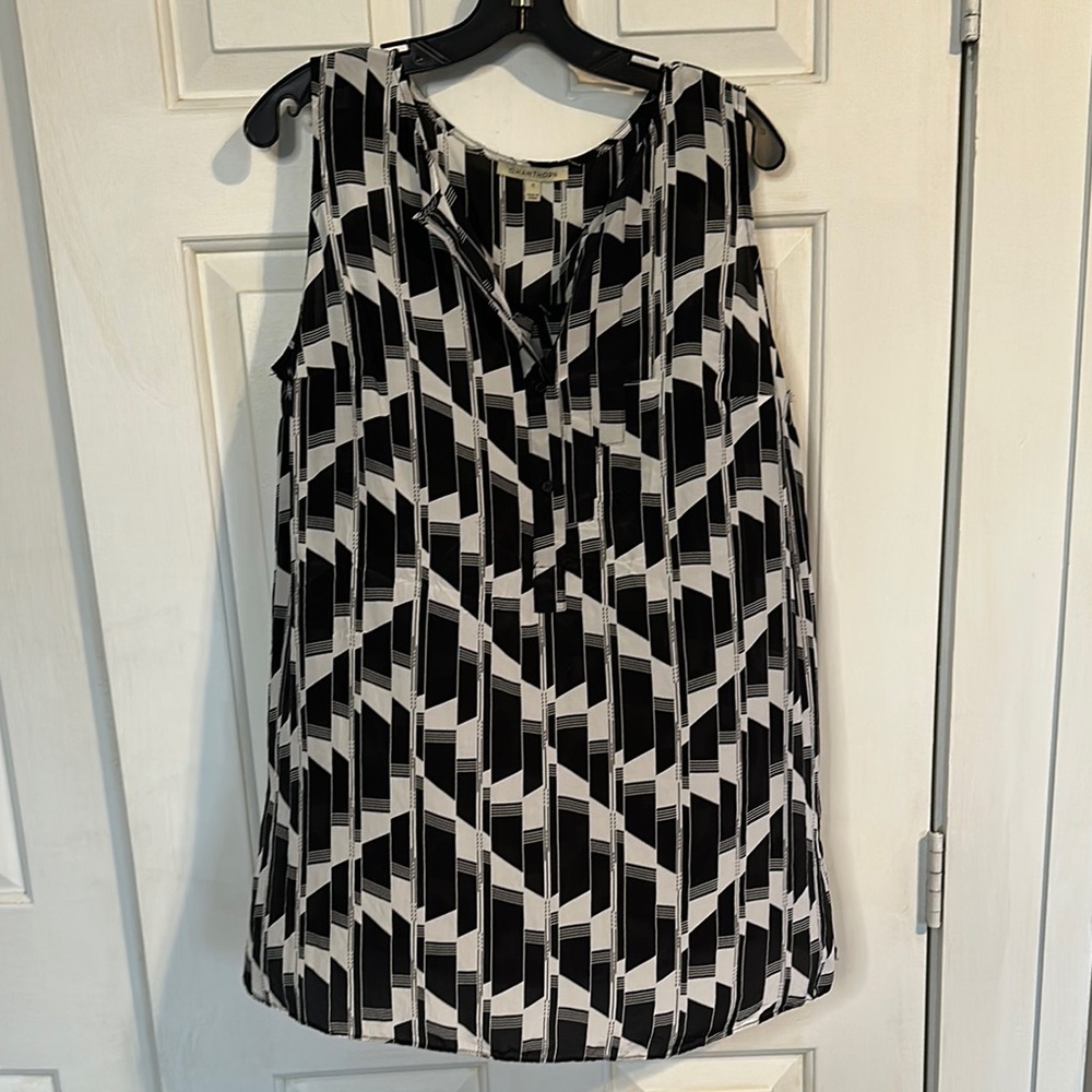 41 Hawthorn Black and white tank top size 1x